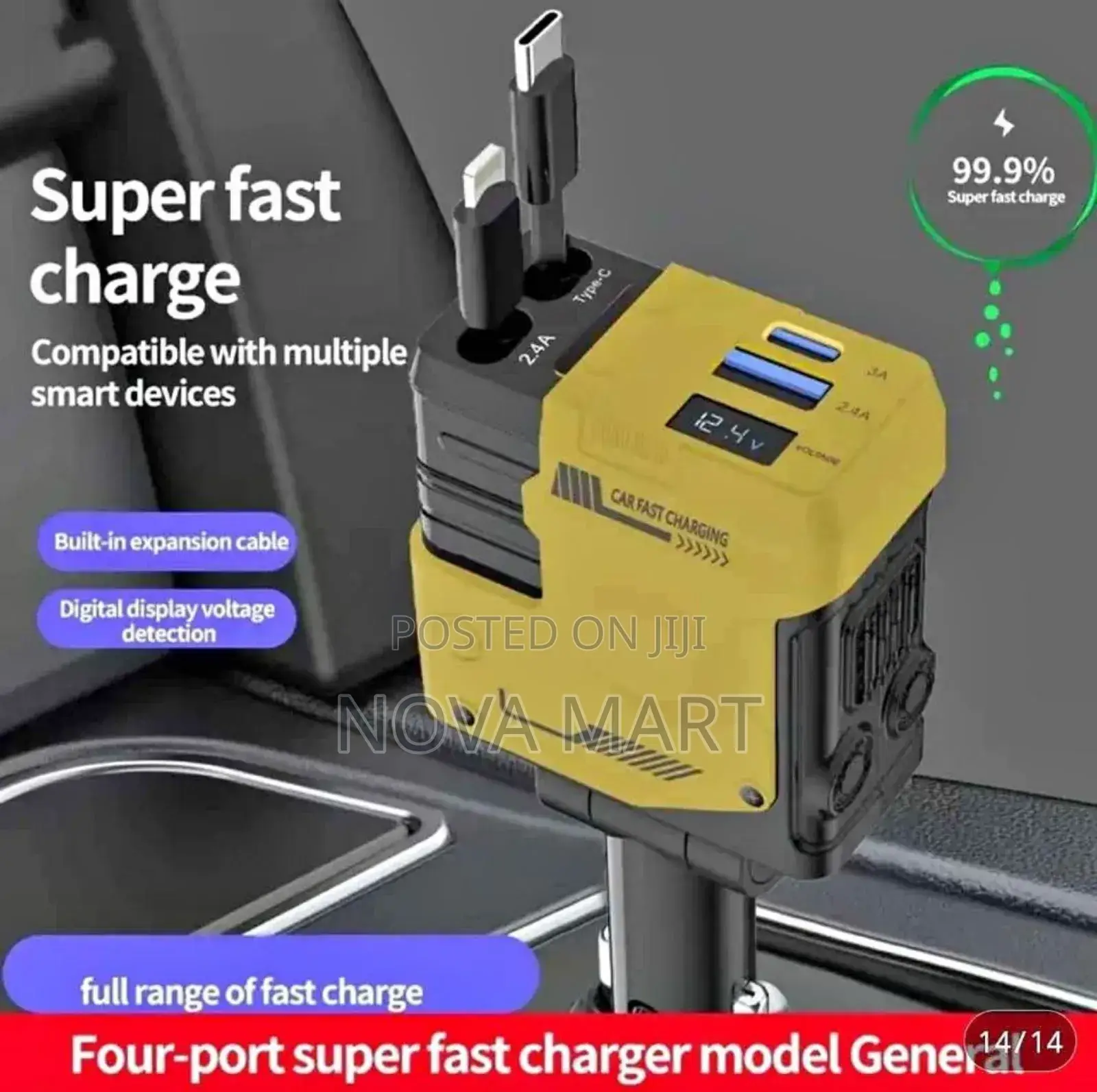 4in1 Fast Car Charger