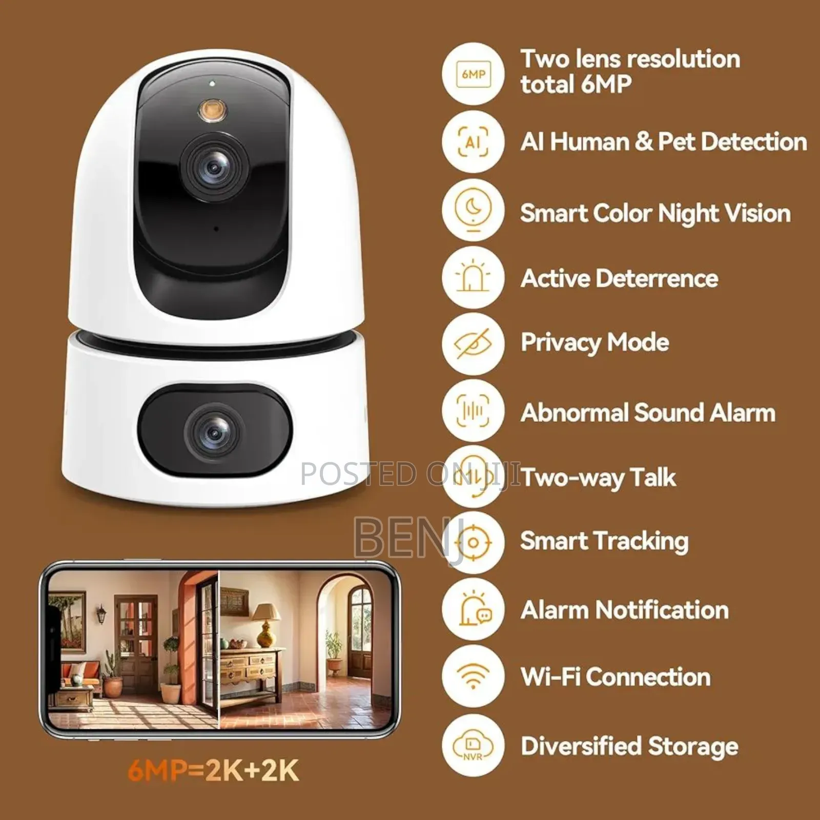 Imou Ranger Dual 6mp Security Camera | Indoor Outdoor | Cmos
