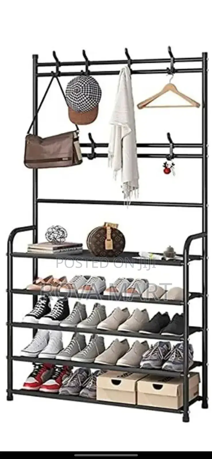 Multifunctional Shoe and Hat Rack