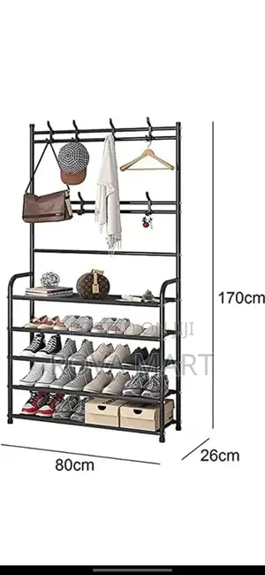 Multifunctional Shoe and Hat Rack