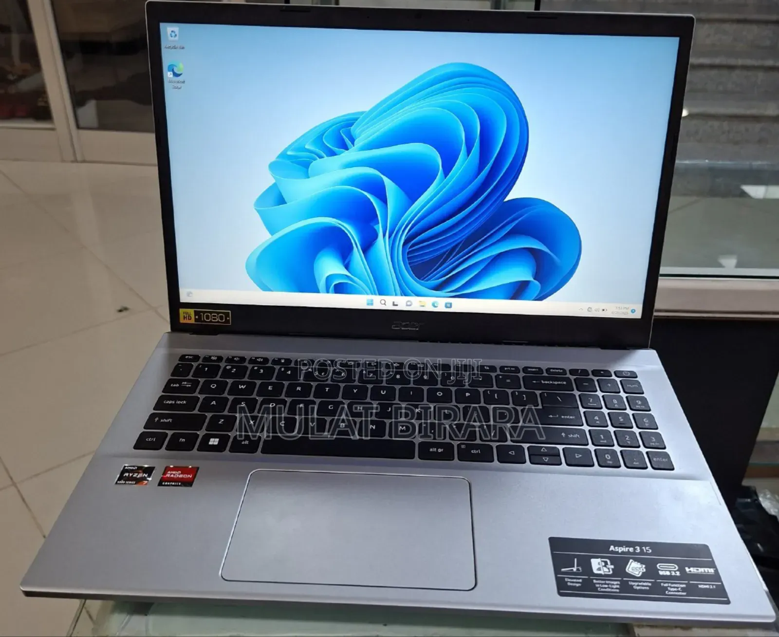 New Laptop Acer Aspire 3 16GB AMD Ryzen 7 SSD 512GB