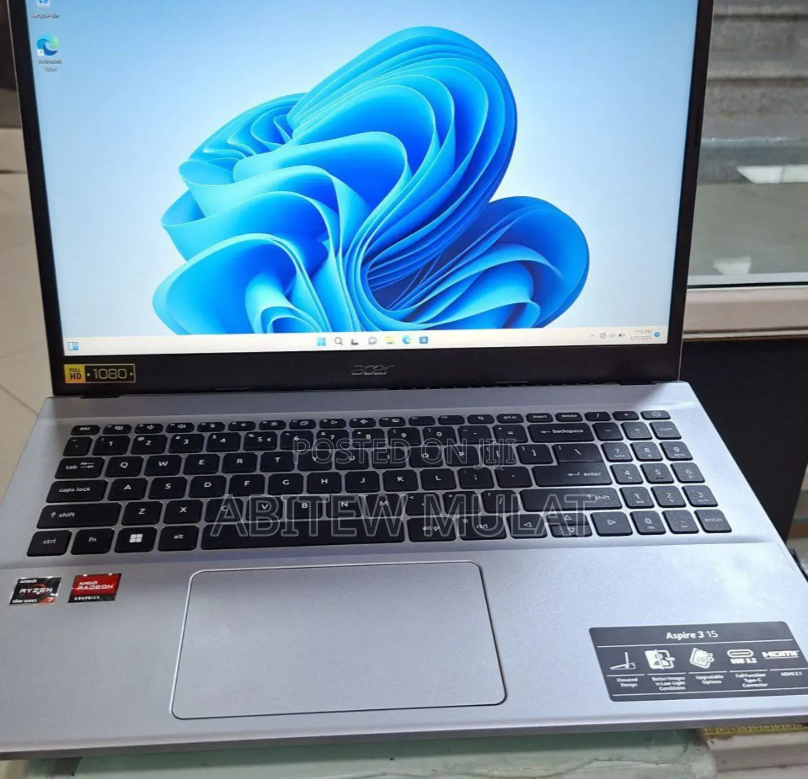 New Laptop Acer Aspire 3 16GB AMD Ryzen 7 SSD 512GB