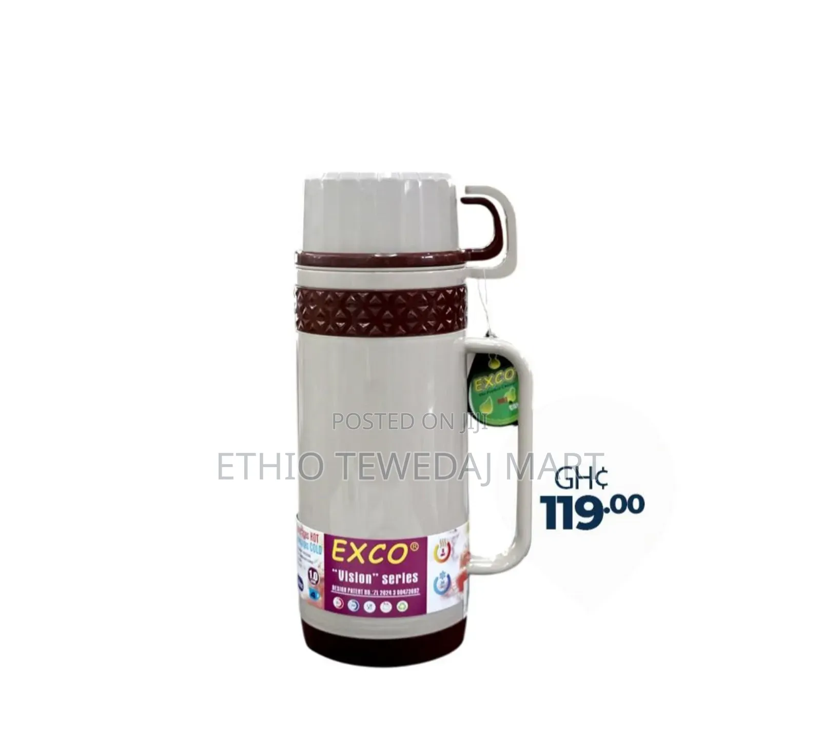 1l Exco Vision Series Vacuum Flask ፔርሙስ