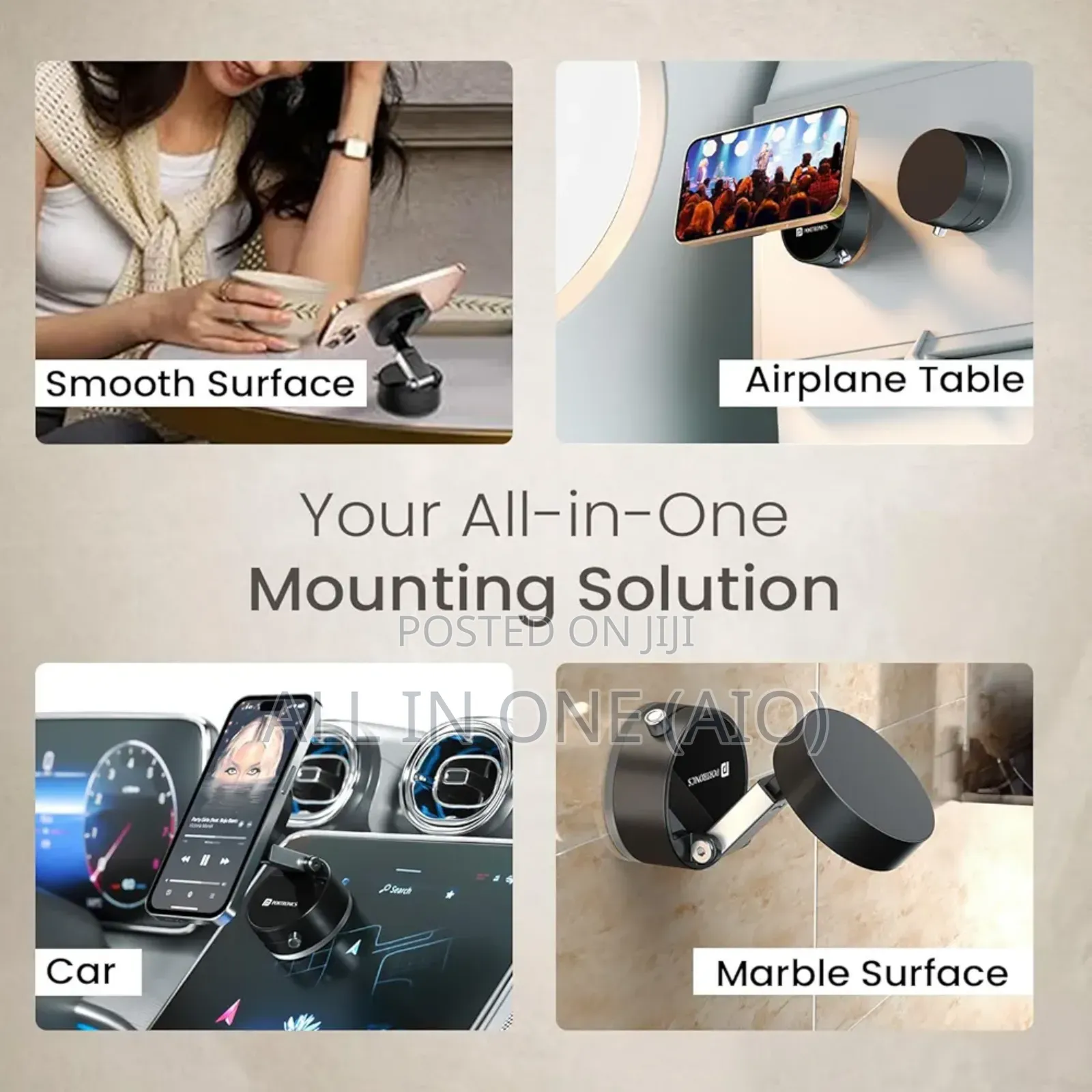 Vacuum Suction Phone Holder