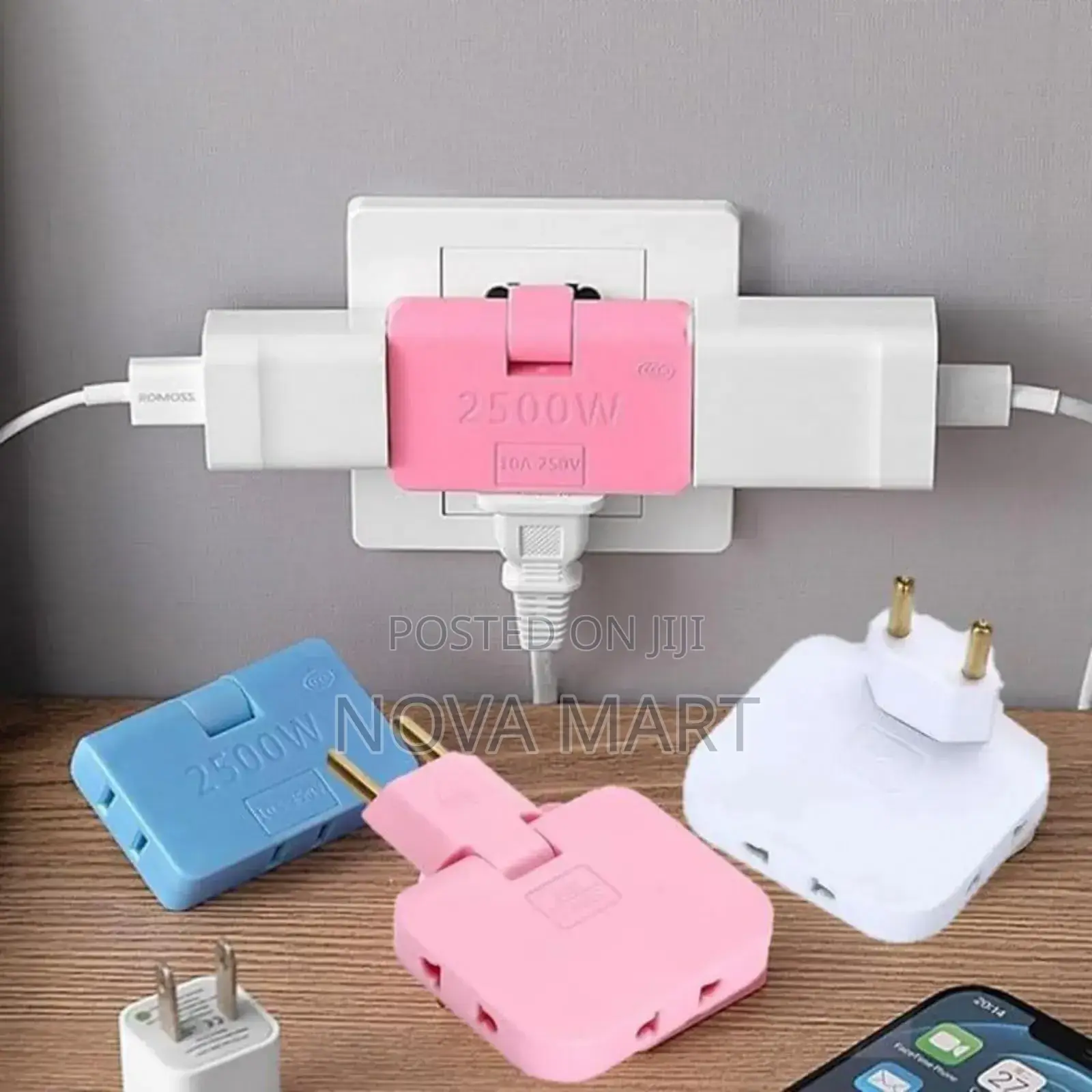 3in1 Rotatable Outlet Extender