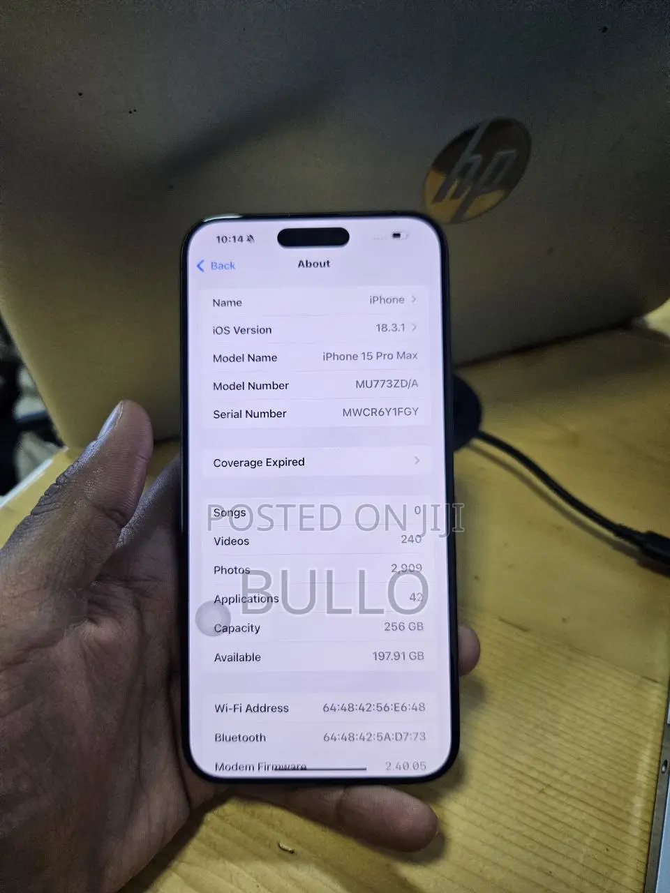 New Apple iPhone 15 Pro Max 256 GB Black