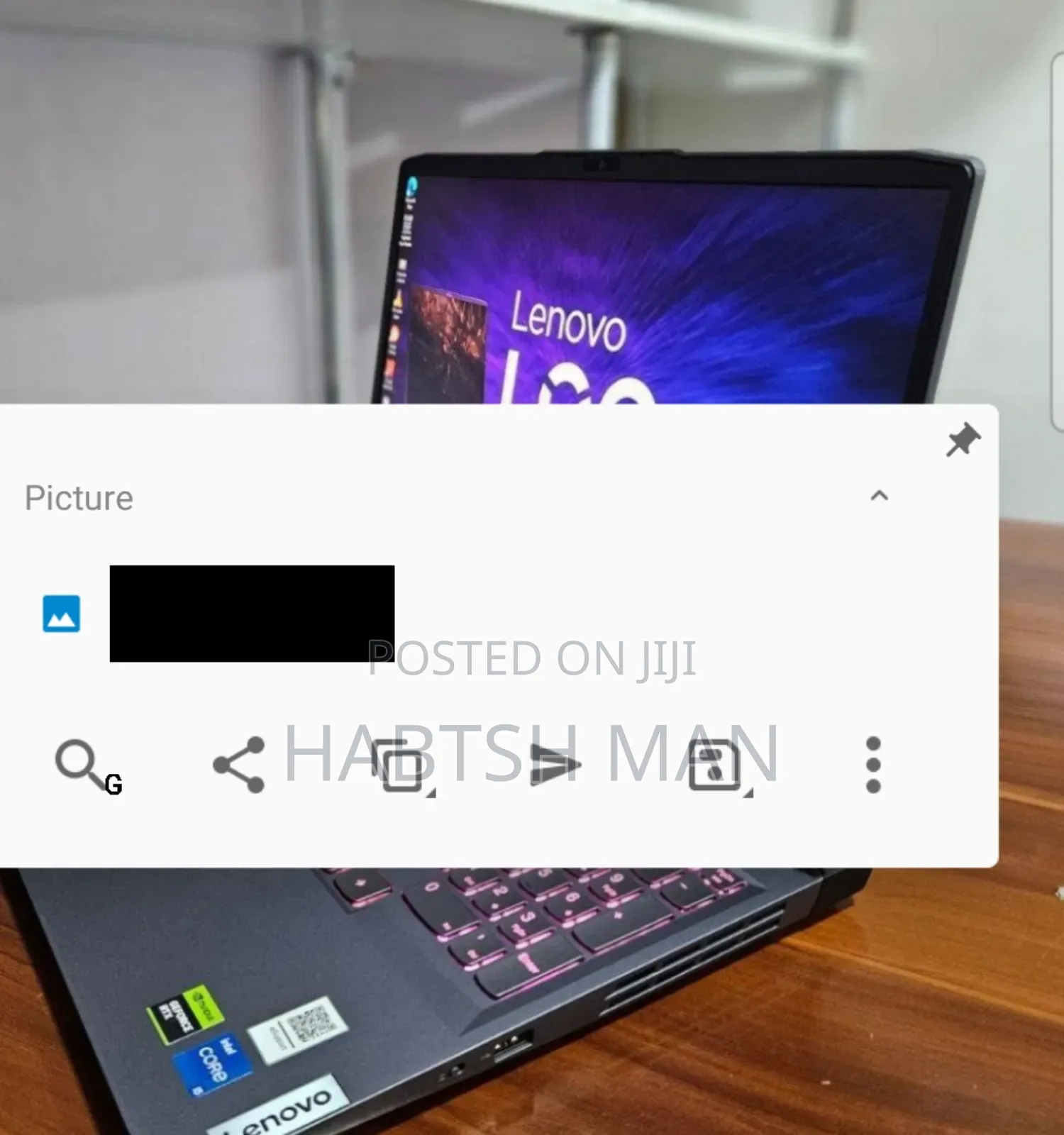 New Laptop Lenovo LOQ 15ARP9 16GB Intel Core I5 SSD 512GB