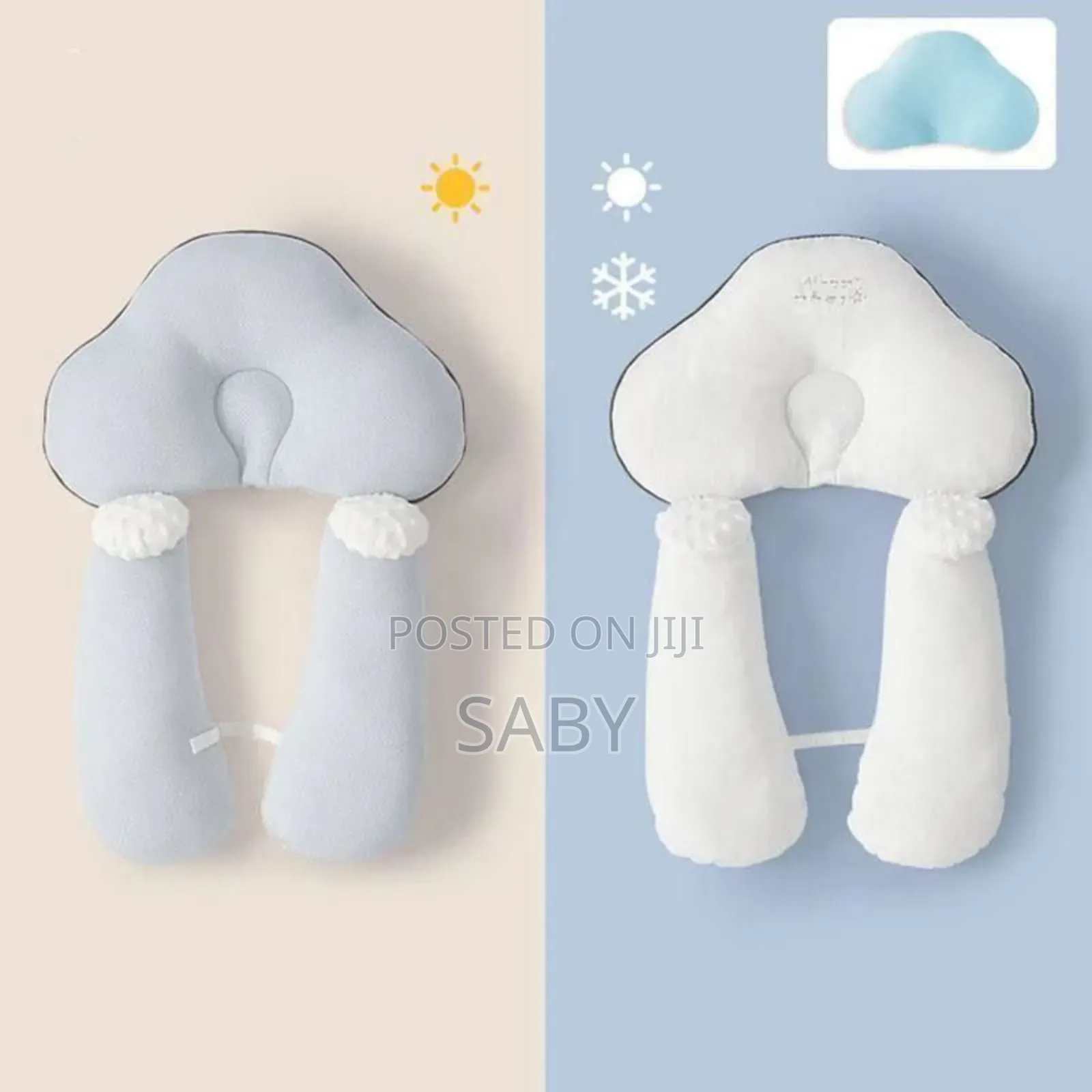 Baby Head Shaping Pillow With Body Positioner Cloud Shaped