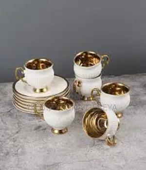 Elegant White Tea/Coffee Cup Saucer Set