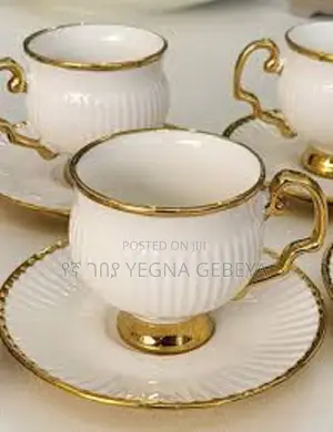 Elegant White Tea/Coffee Cup Saucer Set