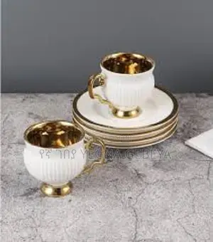 Elegant White Tea/Coffee Cup Saucer Set