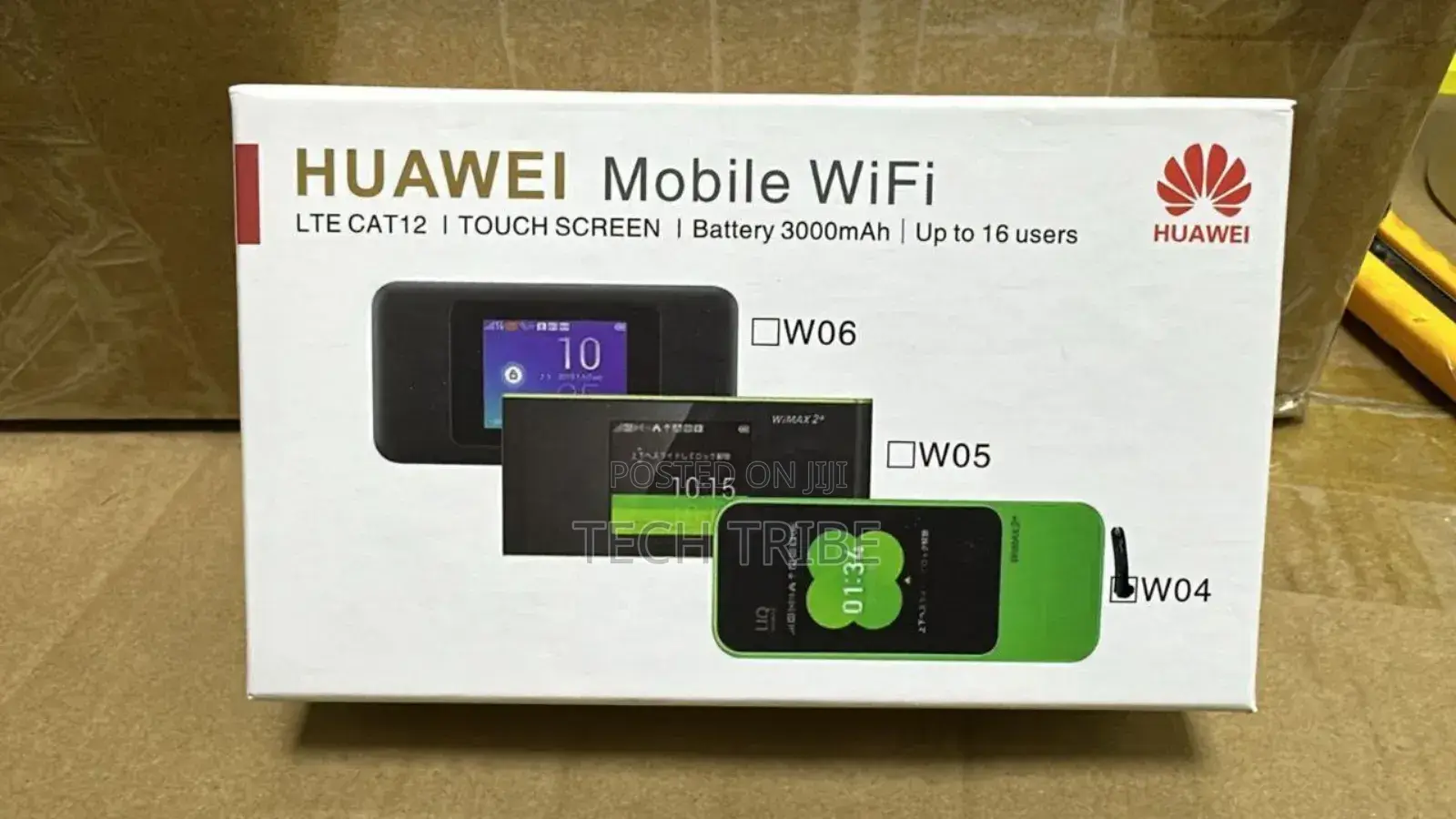 Huawei W04 Touch Screen Wifi Router 758mb ድረስ ከፍተኛ ፍጥነት ያለው