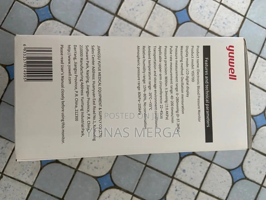 Automatic Blood-Pressure Monitor Yuwell 