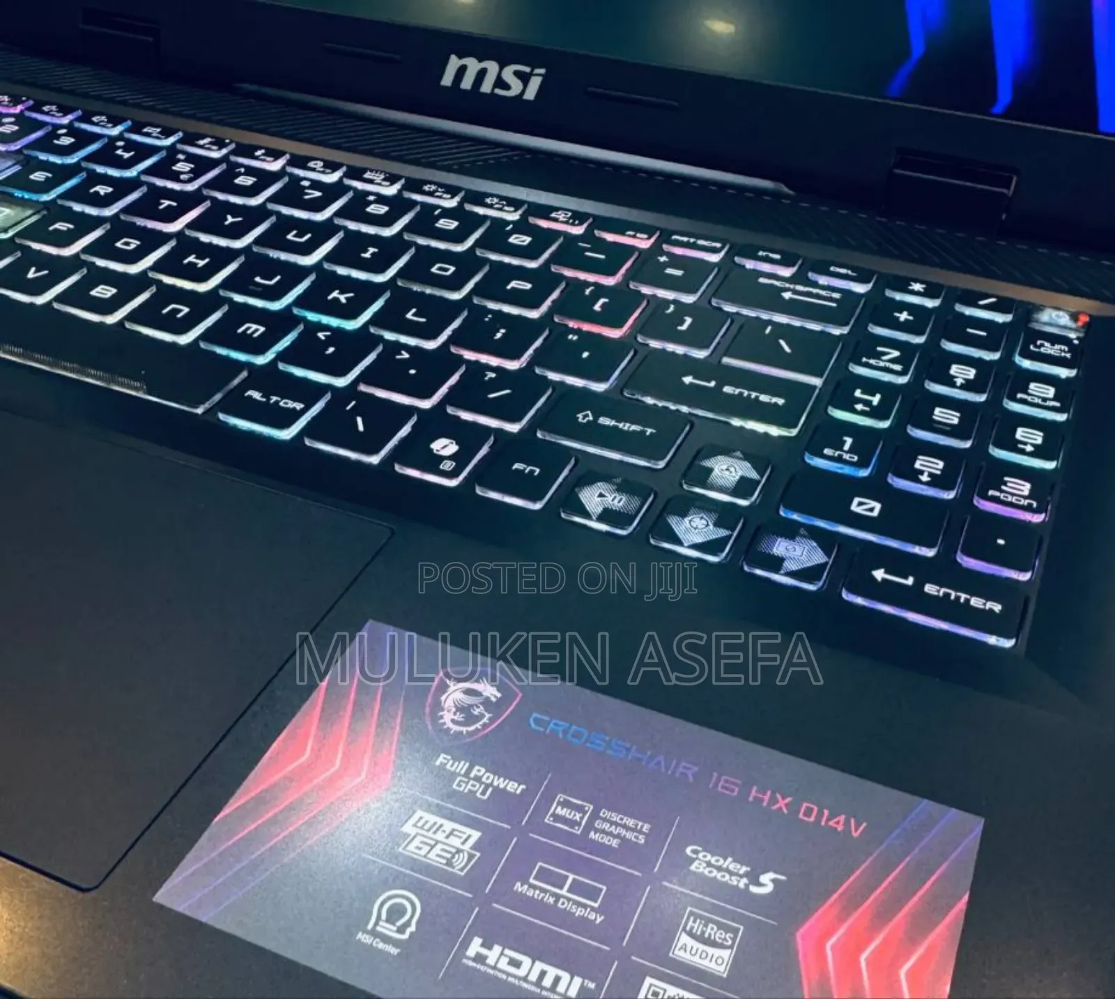 New Laptop MSI Crosshair 15 8GB Intel Core I7 SSD 1T