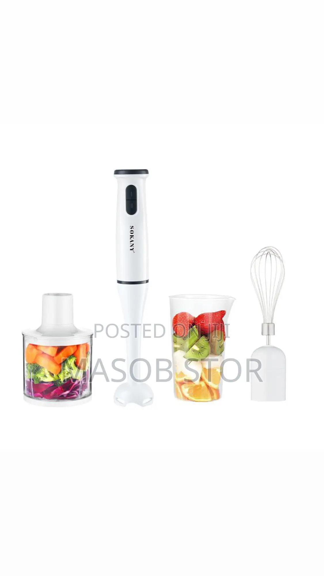 Sokany 4 in 1 Hand Blender / መፍጫ