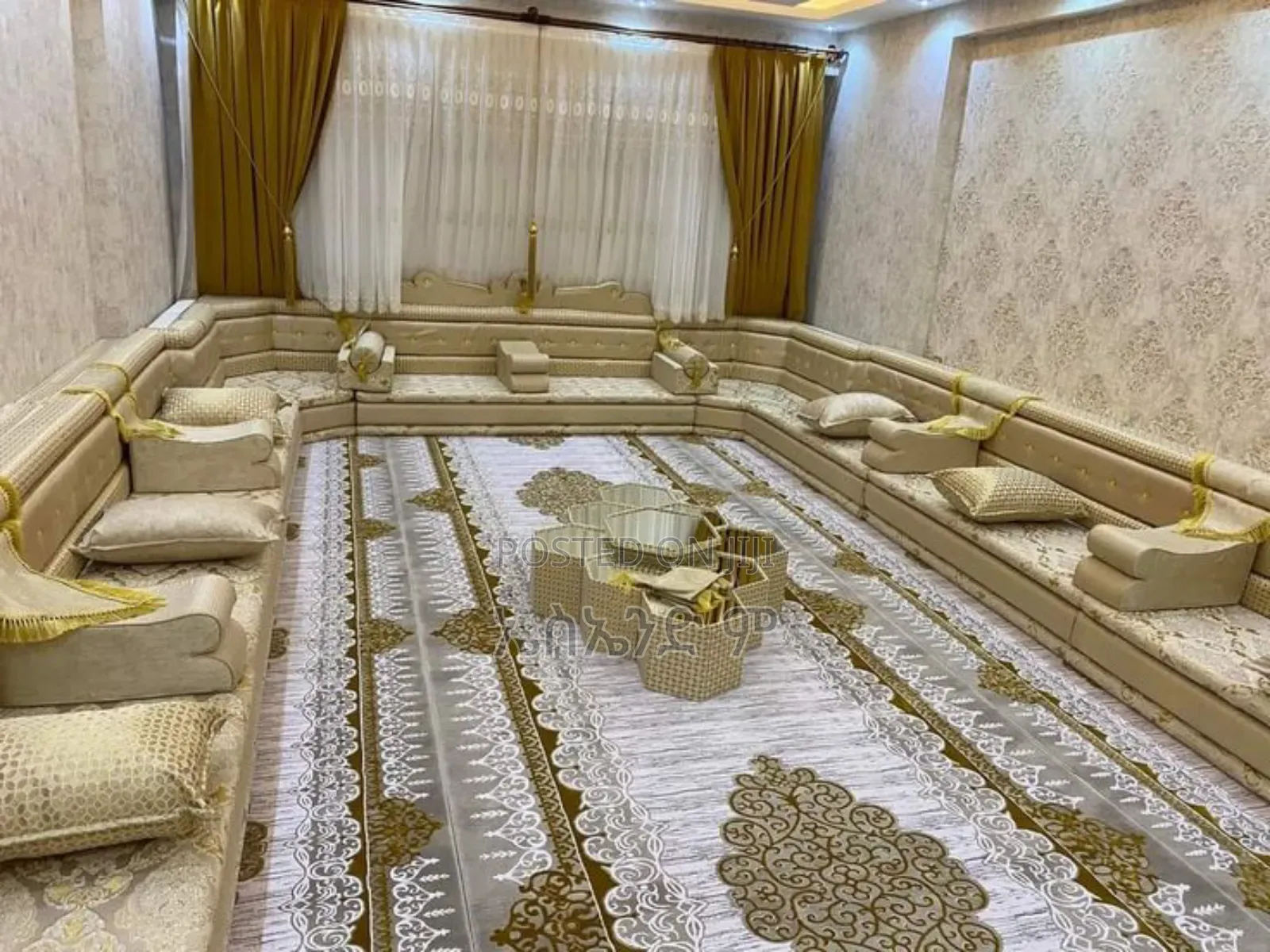 Gold Color Arabian Mejles Design