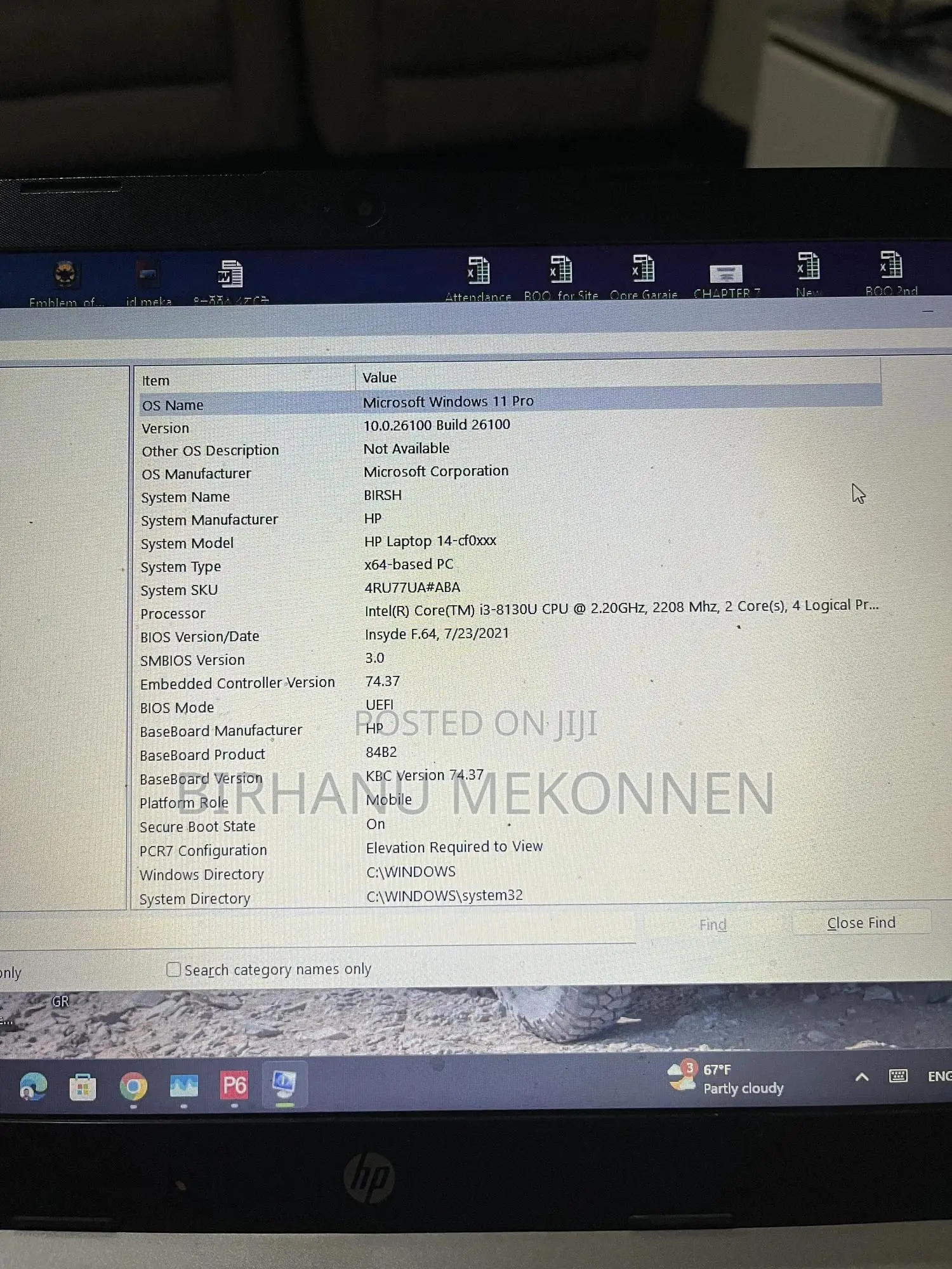 Laptop HP 8GB Intel Core I3 HDD 1T