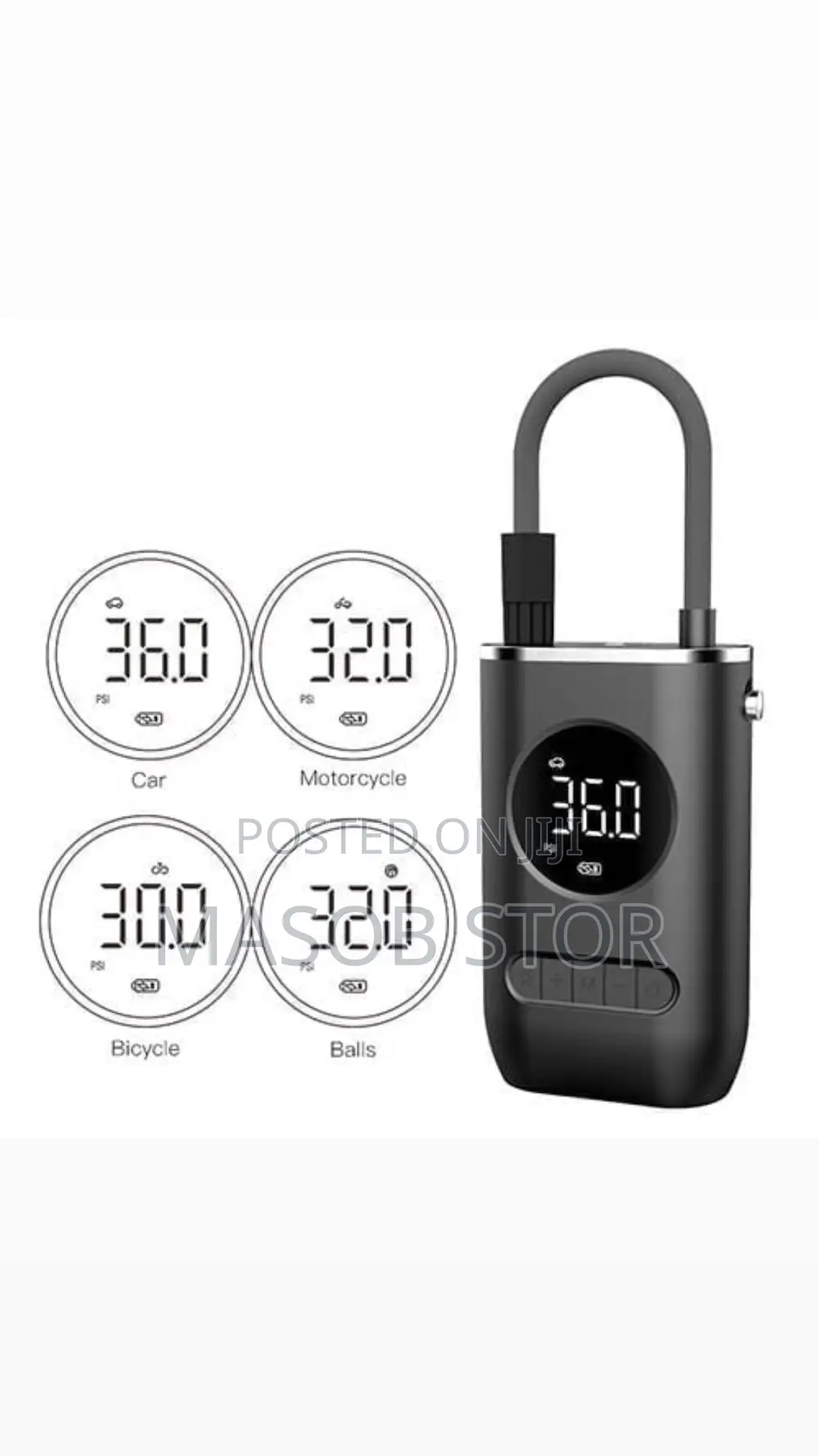 Wireless Car Air Pump / የጎማ መንፊያ