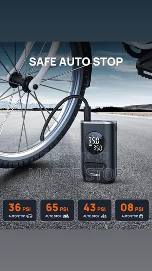 Wireless Car Air Pump / የጎማ መንፊያ