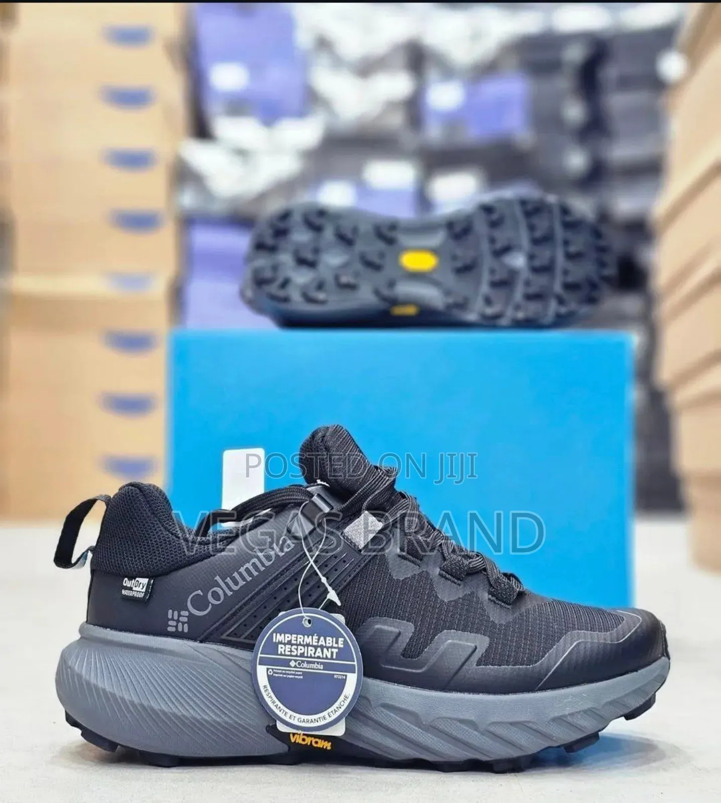 Colombia Facet 75 Waterproof Black Master Quality Shoes