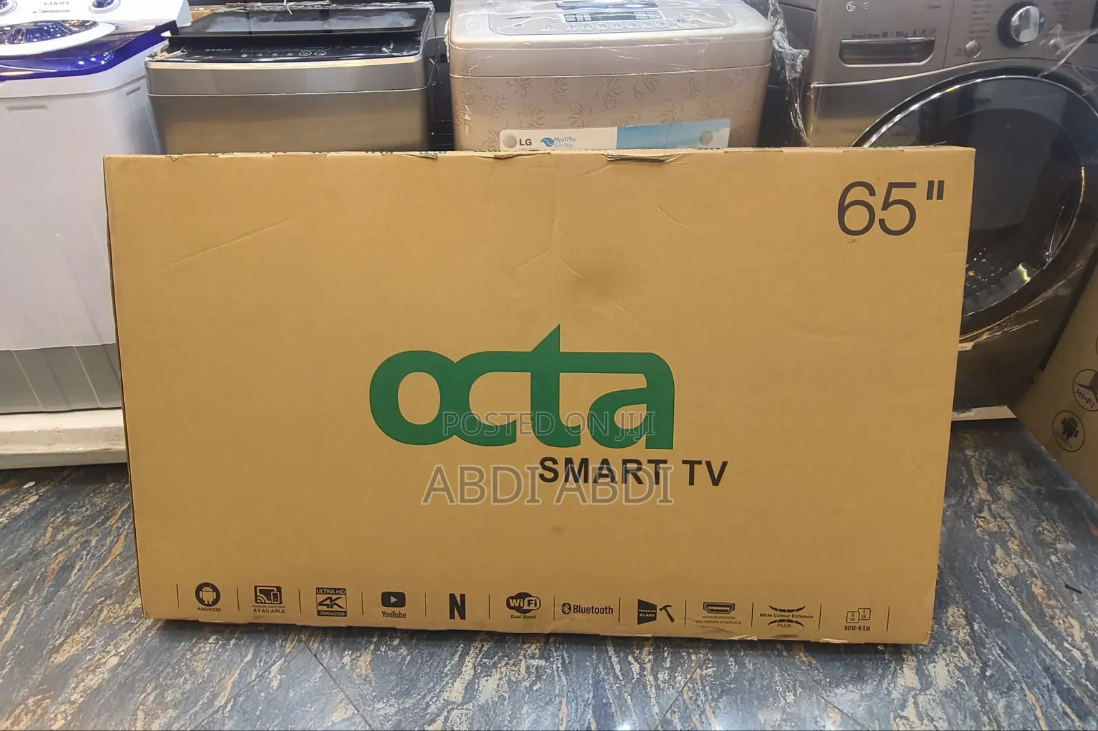 Octa Tv 65 Inch Smart Doubel Glass