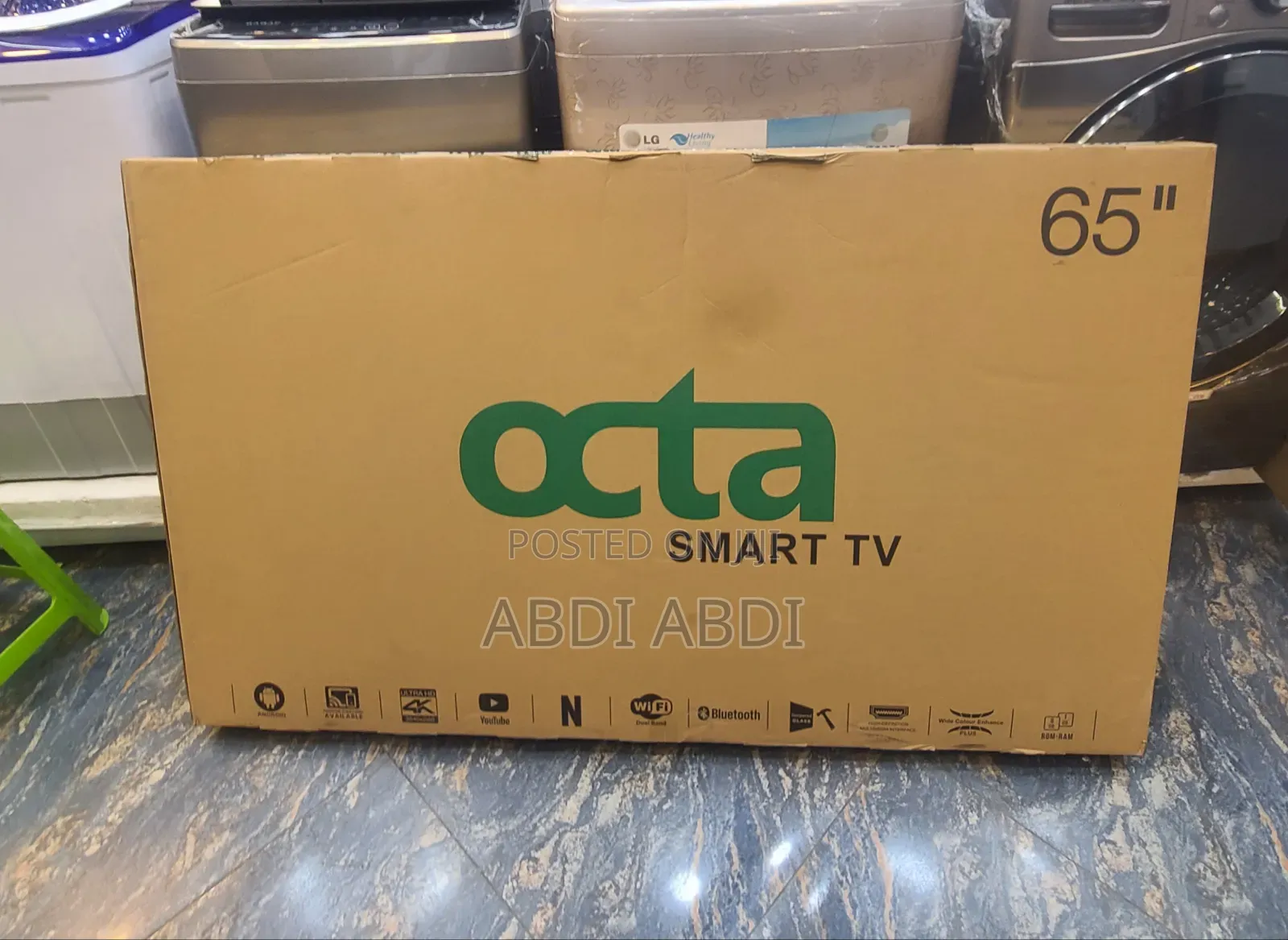 Octa Tv 65 Inch Smart Doubel Glass