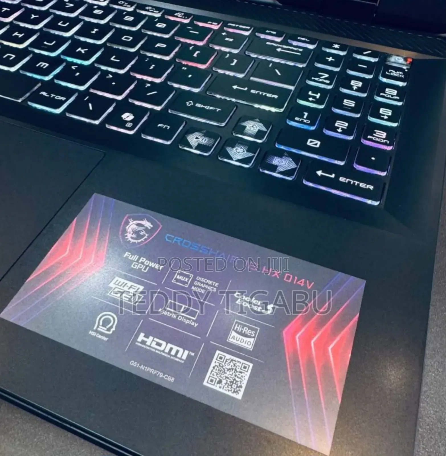 New Laptop MSI 16GB Intel Core I7 SSD 1T