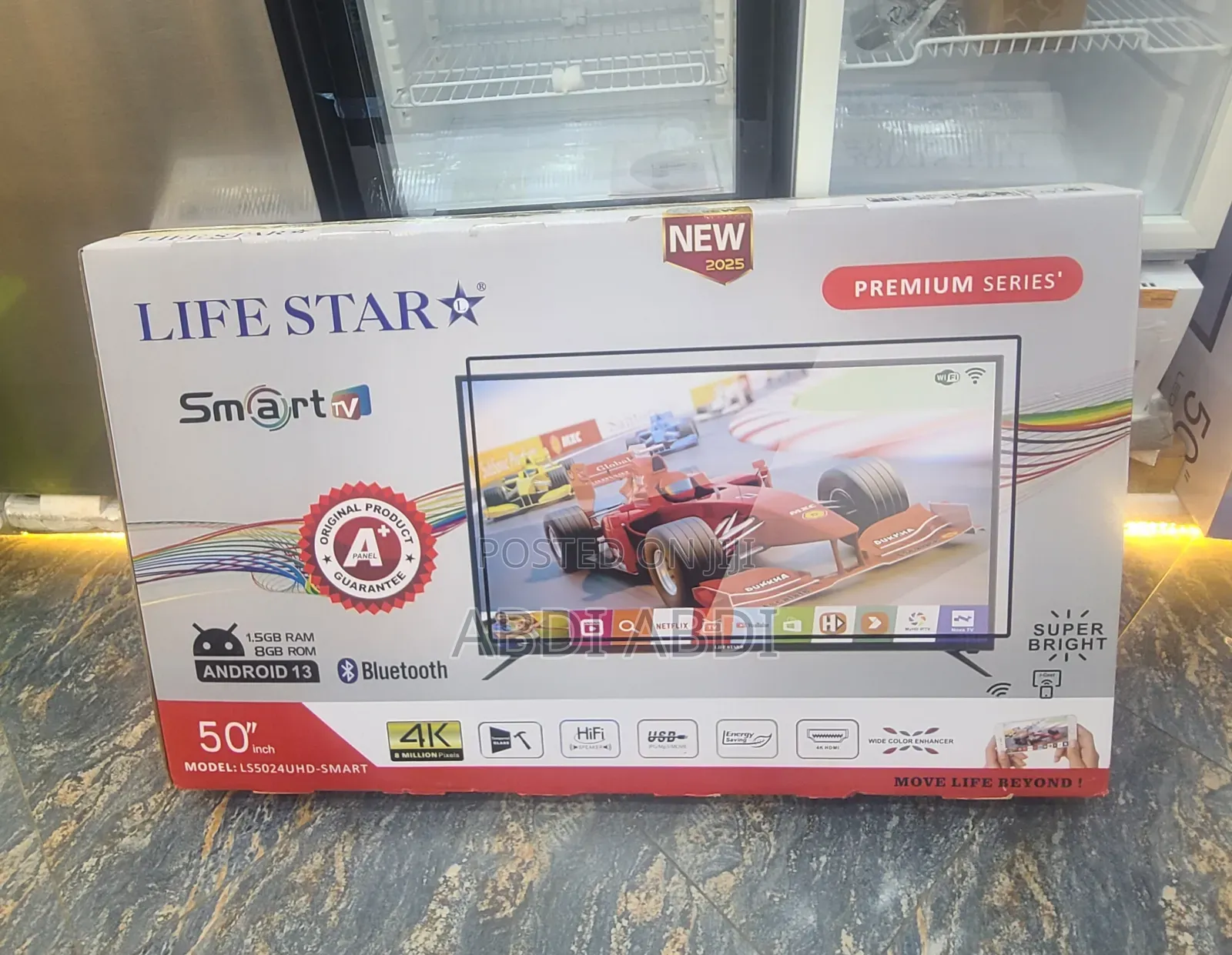 Life Star Tv 50 Inch Smart Doubel Glass