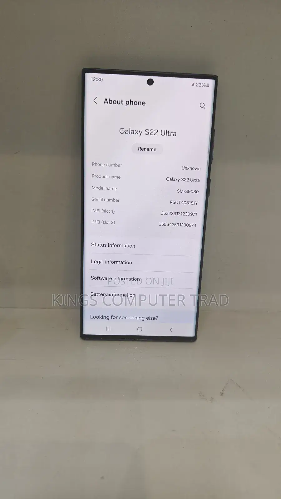 New Samsung Galaxy S22 Ultra 256 GB Black