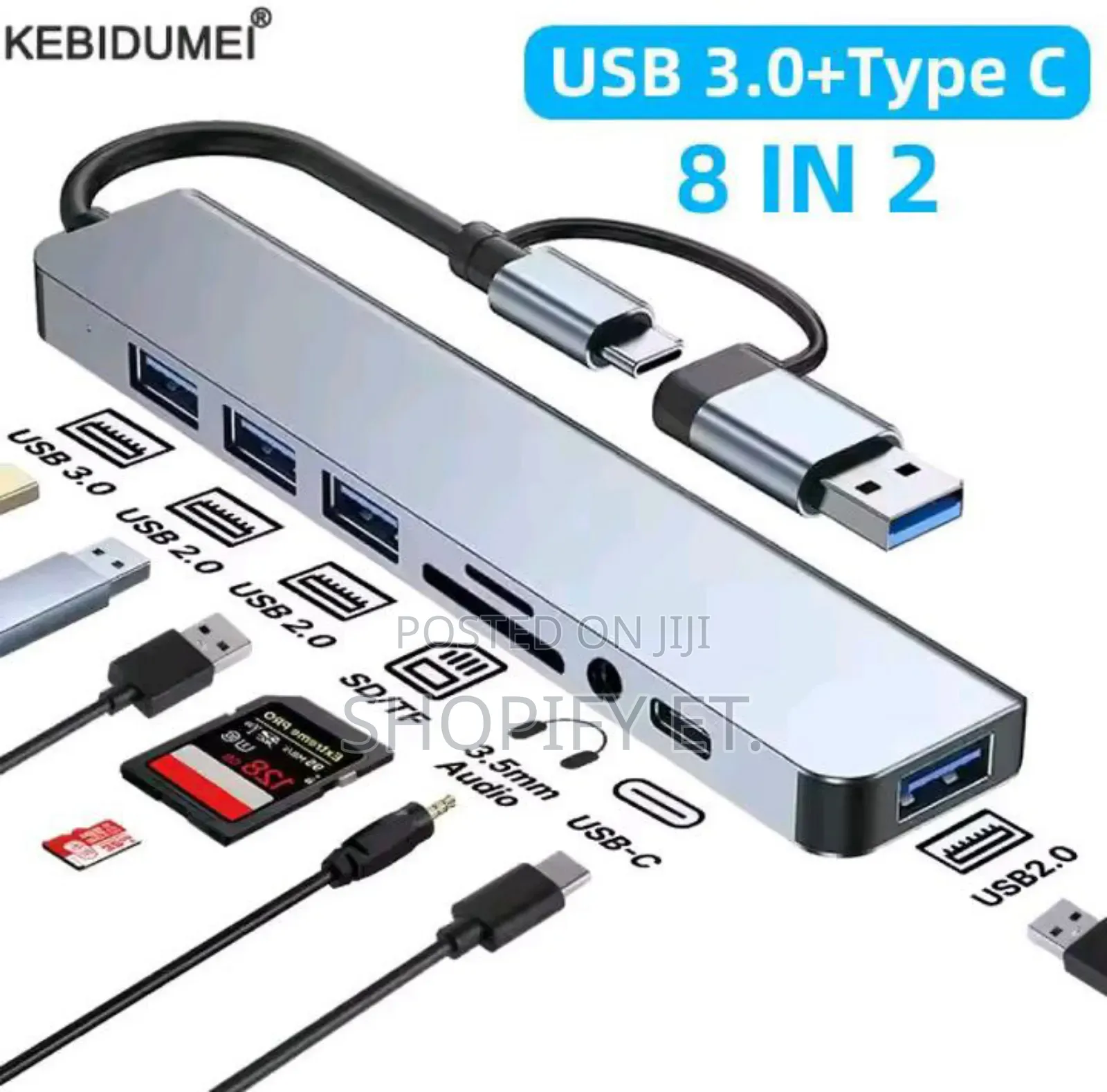 8 in 1 Usb Hub Adapter