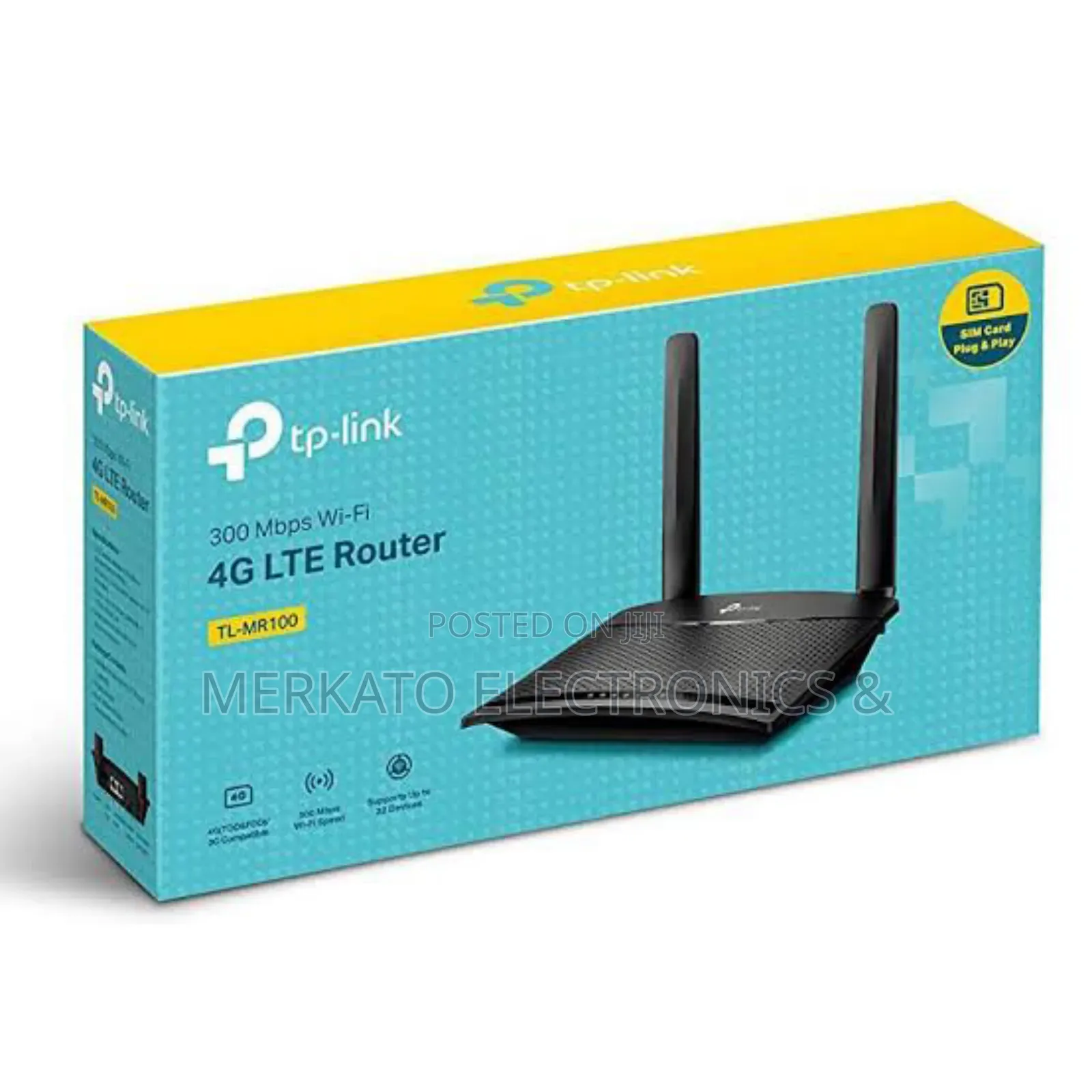 Tp-Link Sim Card 4g Mr100 | 300 MBPS Wi-Fi Router