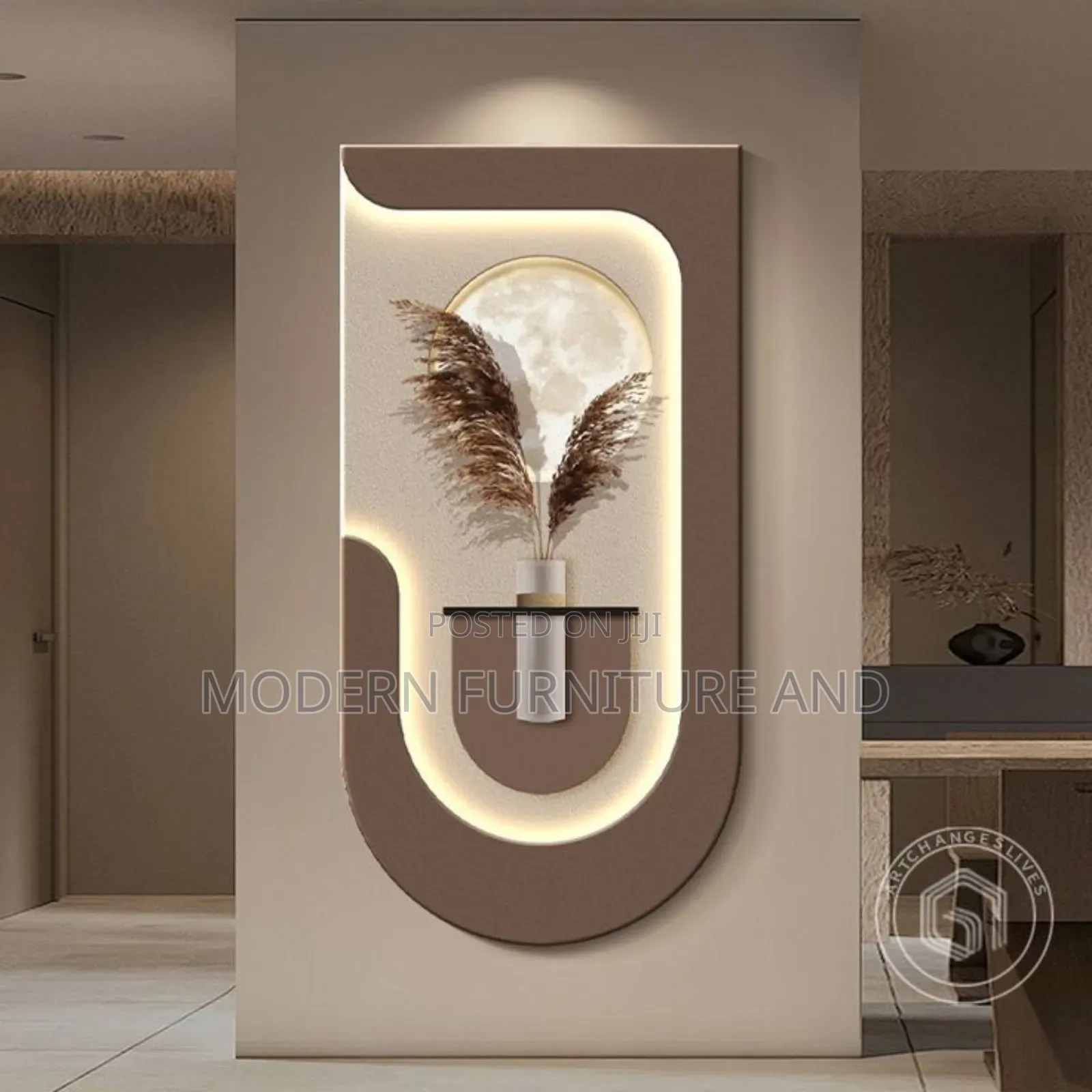 የግርግዳ ጌጣጌጦች (Home Sculupture Ornaments With Light)