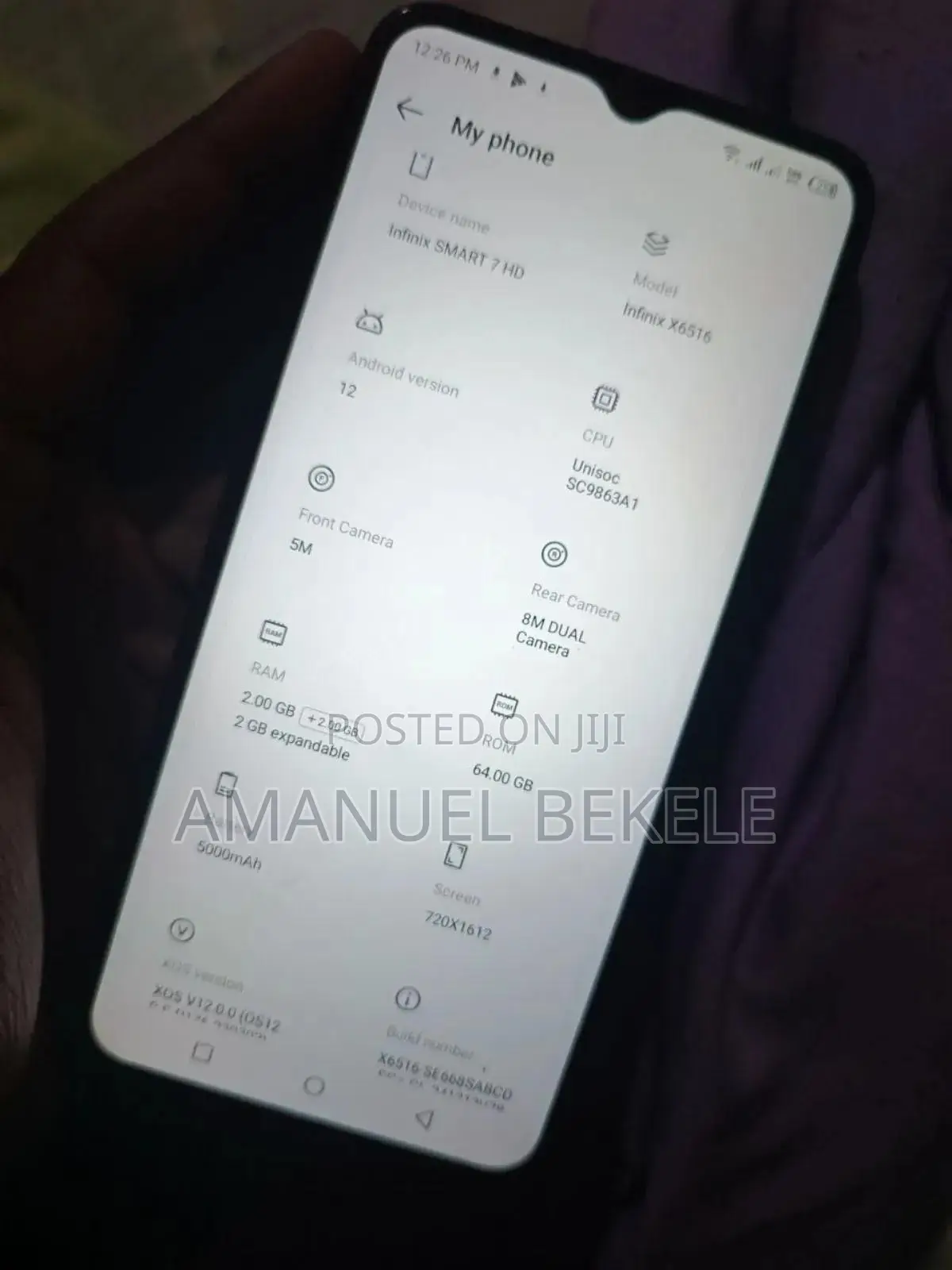 Infinix Smart 7 HD 64 GB Gray