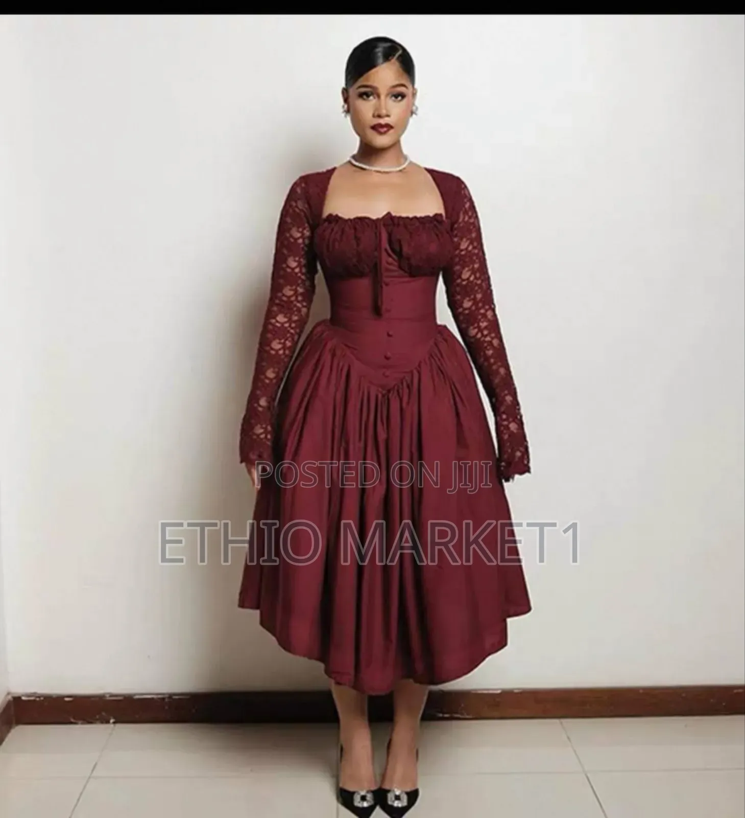 Ladies Dress Black Color Fashionable Dress