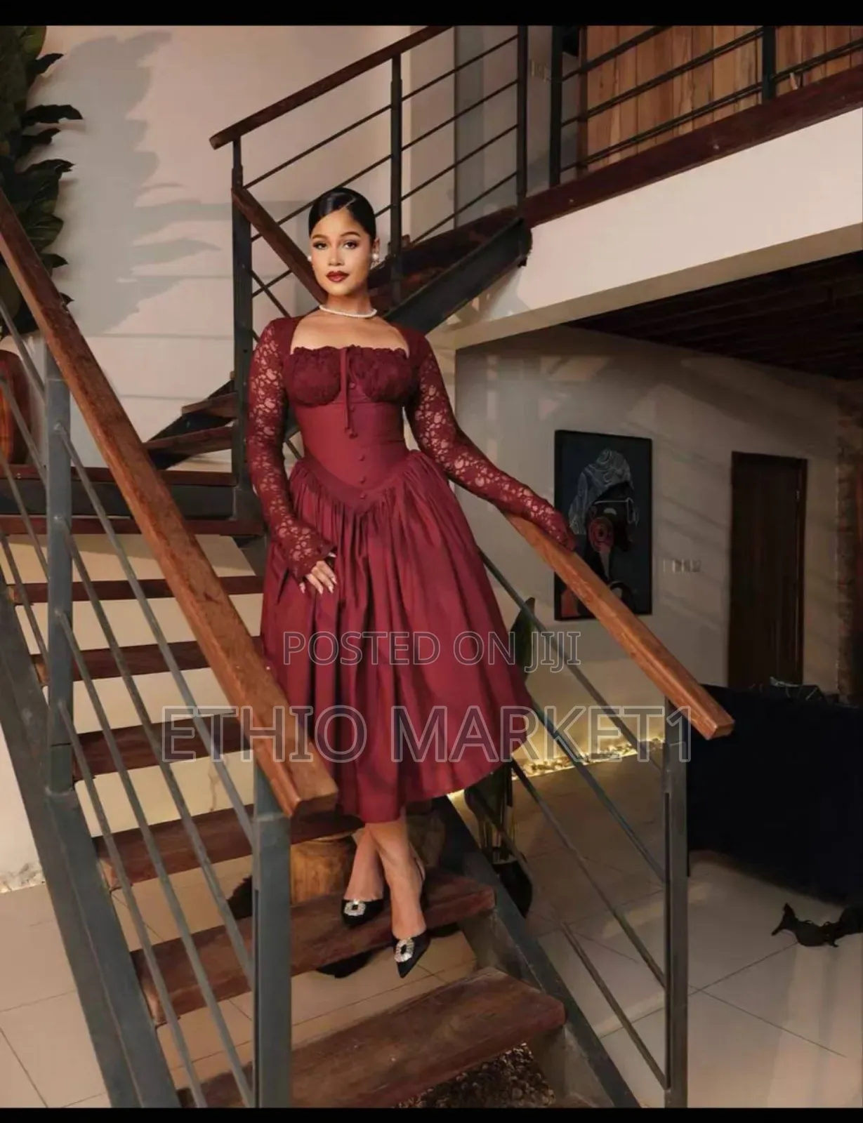 Ladies Dress Black Color Fashionable Dress