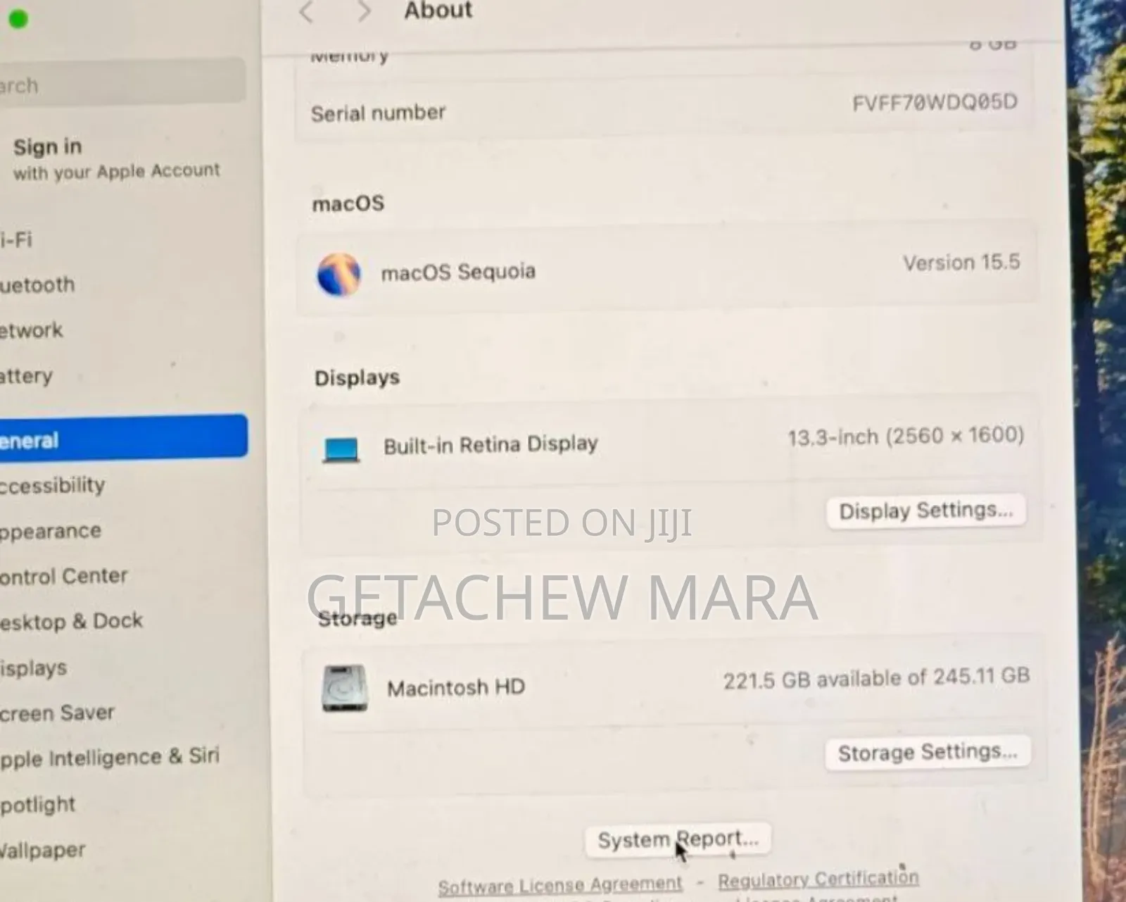 New Laptop Apple MacBook Pro M1 16GB Intel Core I9 SSD 256GB