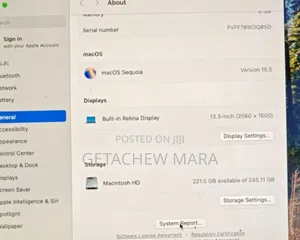 New Laptop Apple MacBook Pro M1 16GB Intel Core I9 SSD 256GB