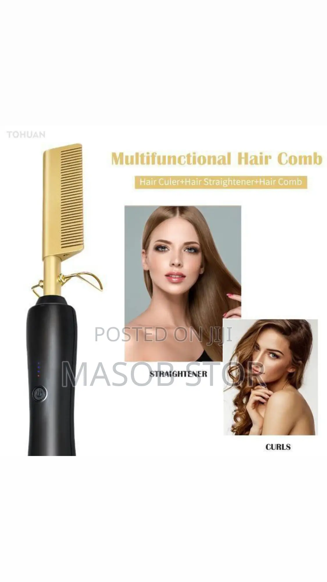 Electric Hair Styling Hot Comb / የፀጉር መተኮሻ