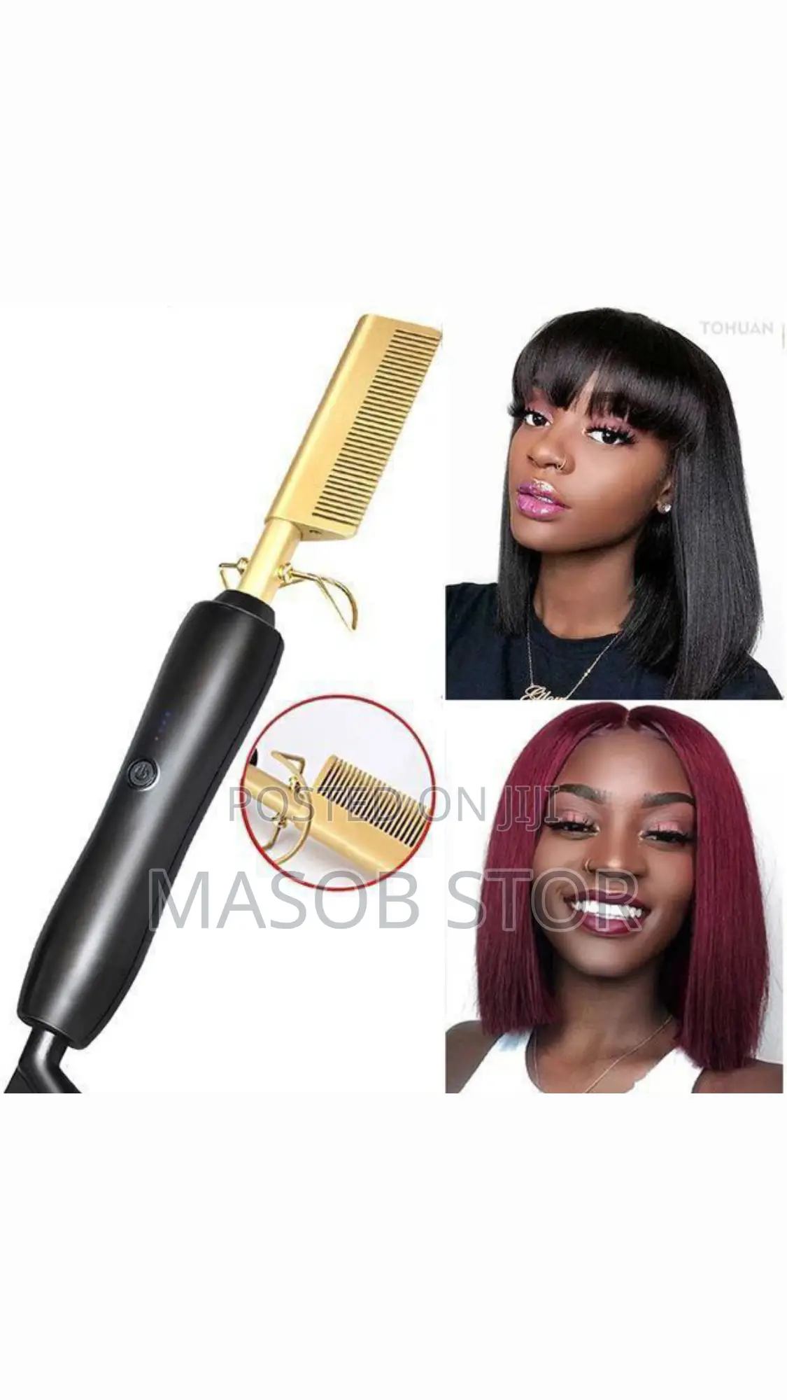 Electric Hair Styling Hot Comb / የፀጉር መተኮሻ