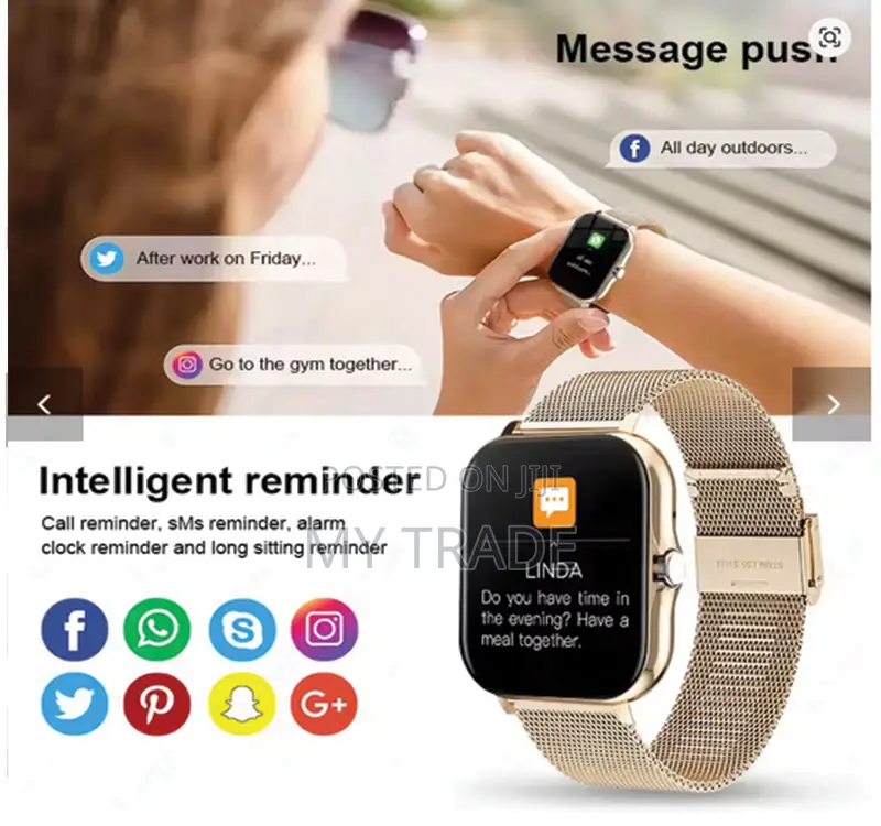 Lige Fashion 1.44 Women Smartwatch