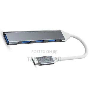 4port Usb3.0 Type-C Hub, High Speed Splitter for Computer