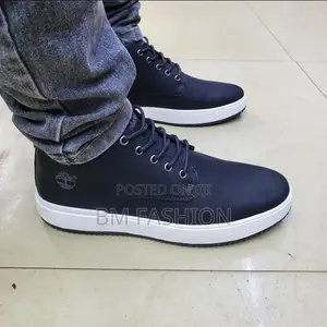 Timber Land Classic Shoes Blue Leather