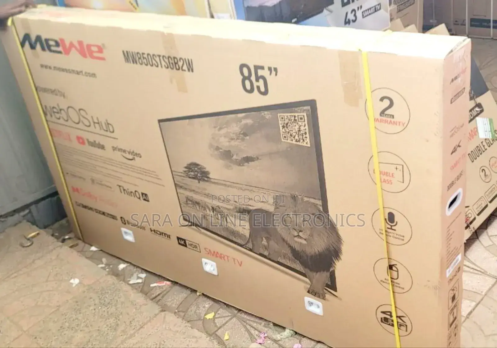 Mewe 85" New 2025 Smart Tv
