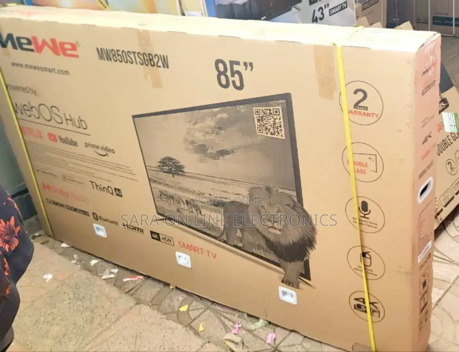 Mewe 85" New 2025 Smart Tv