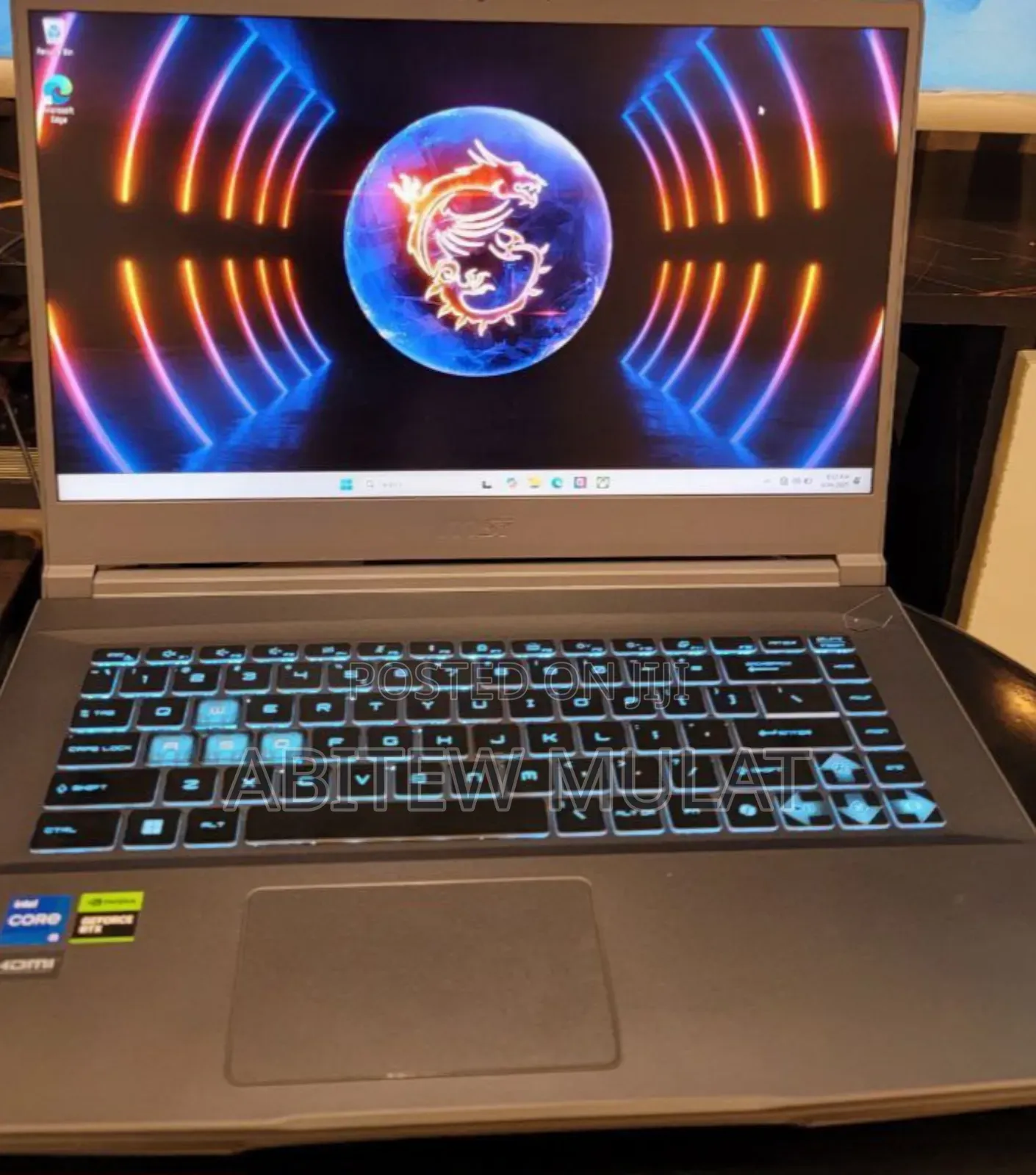 New Laptop MSI Katana GF66 16GB Intel Core I5 SSD 512GB