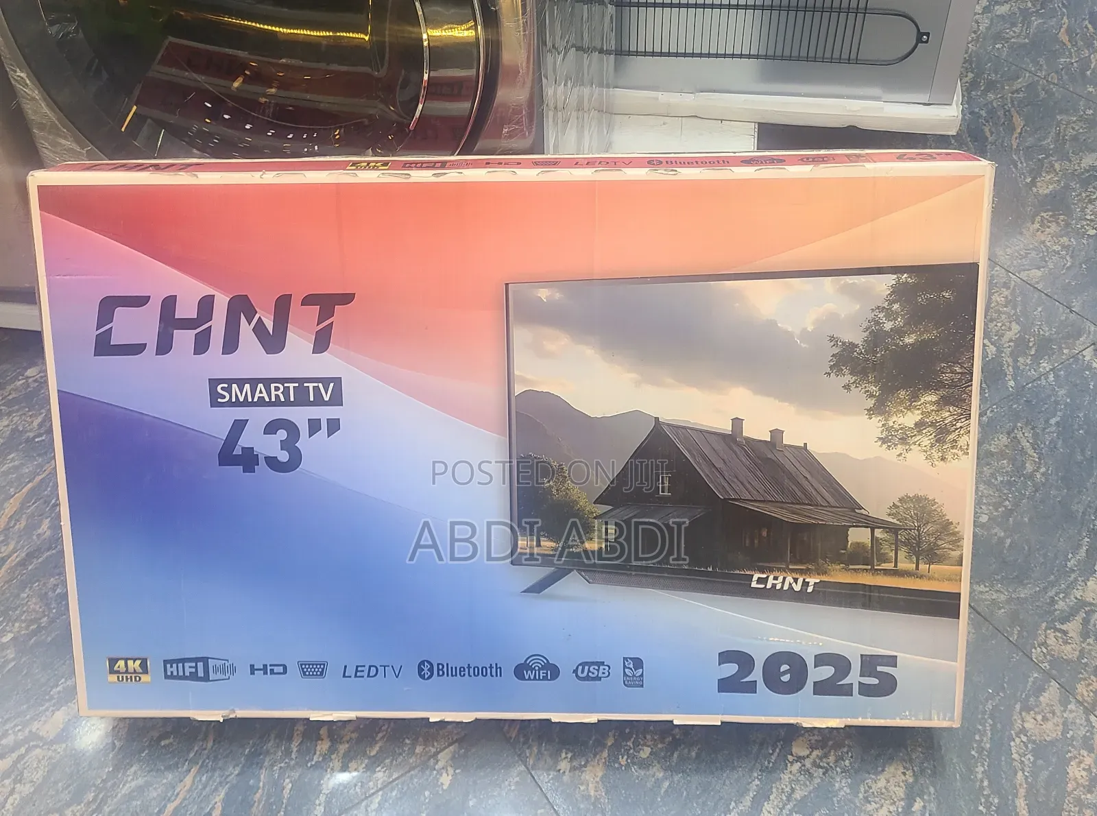 CHNT 43 Inch Smart Doubel Glass