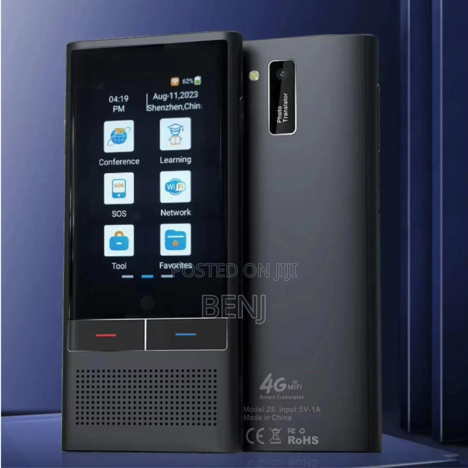 Tutt Z6 4g Ai Language | Voice Image Translater | 19 Offline