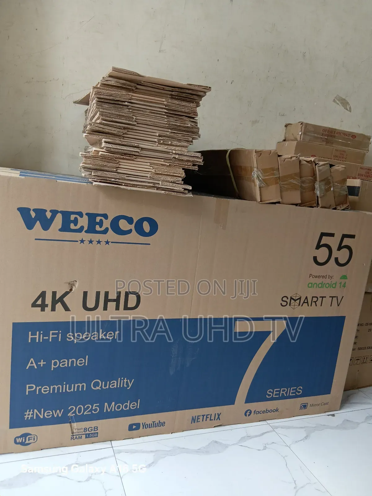 Weeco 55 Inch Smart Uhd Tv Double Glass Smart