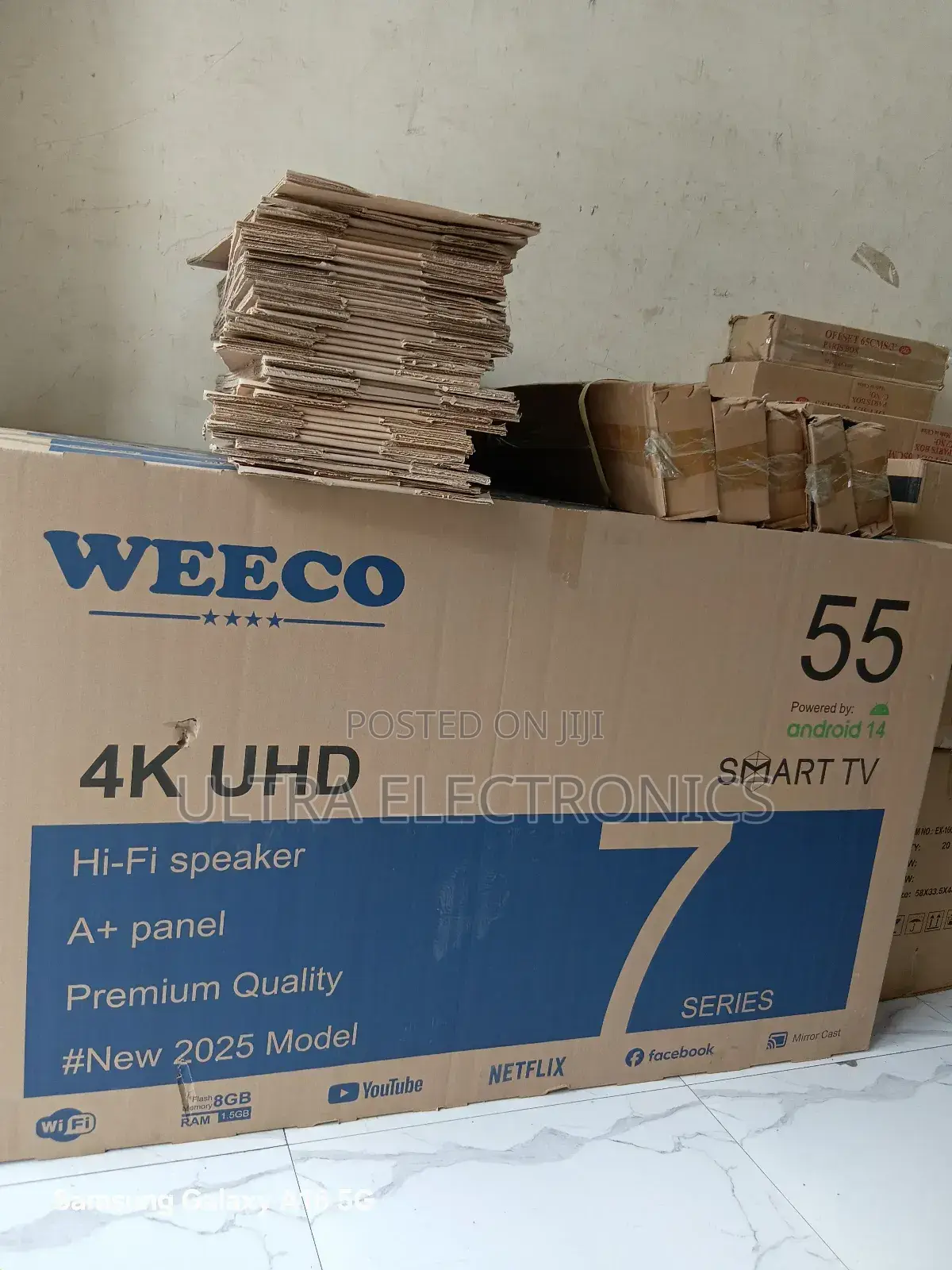 Weeco 55 Inch Smart Uhd Tv Double Glass Smart