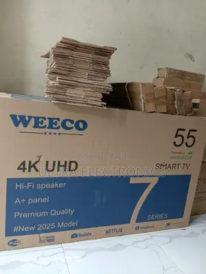 Weeco 55 Inch Smart Uhd Tv Double Glass Smart